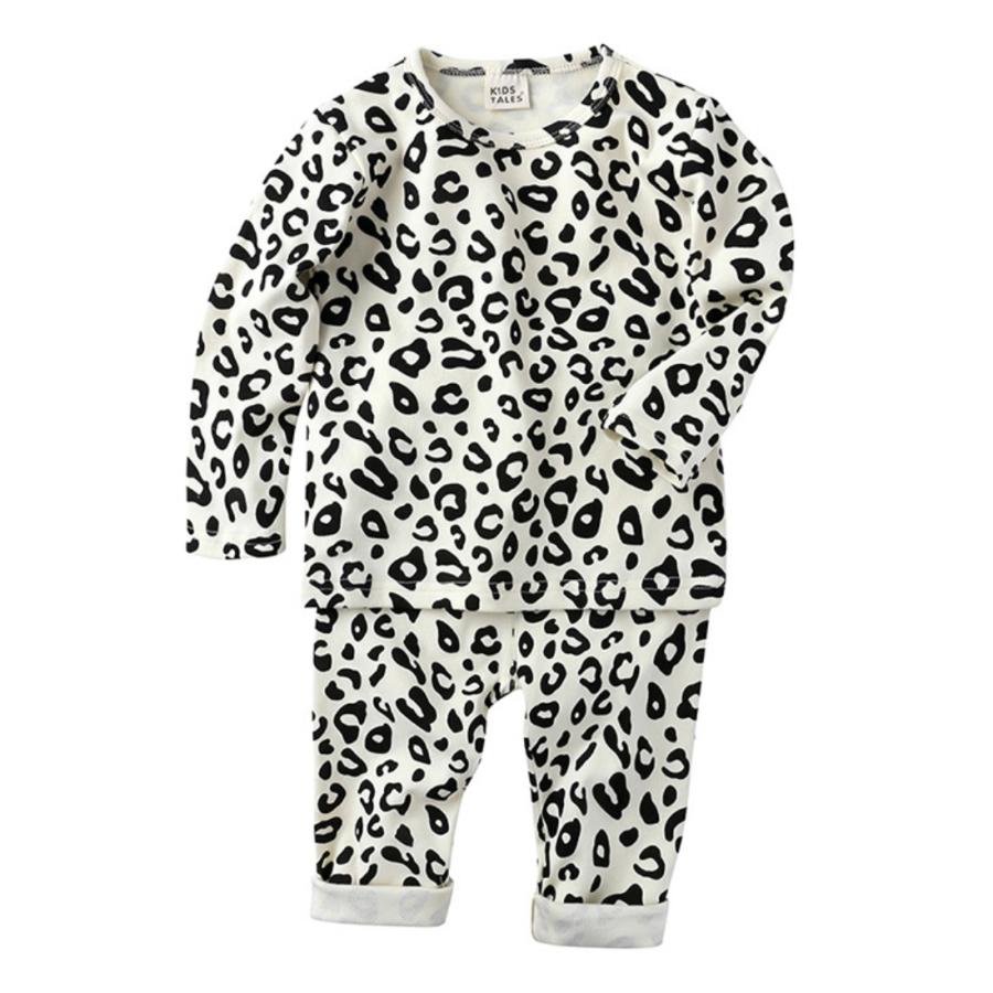 コギャル風キッズ服セット ゼブラ・ヒョウ柄 130★お得です★ キッズ 子供服 セットアップ 上下セット ヒョウ柄 可愛い おしゃれ