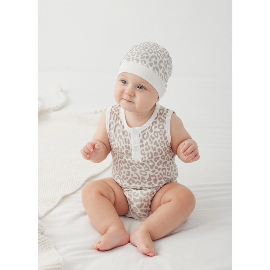 ベビー 赤ちゃん ロンパース ヒョウ柄 レオパード 肌着 子供服