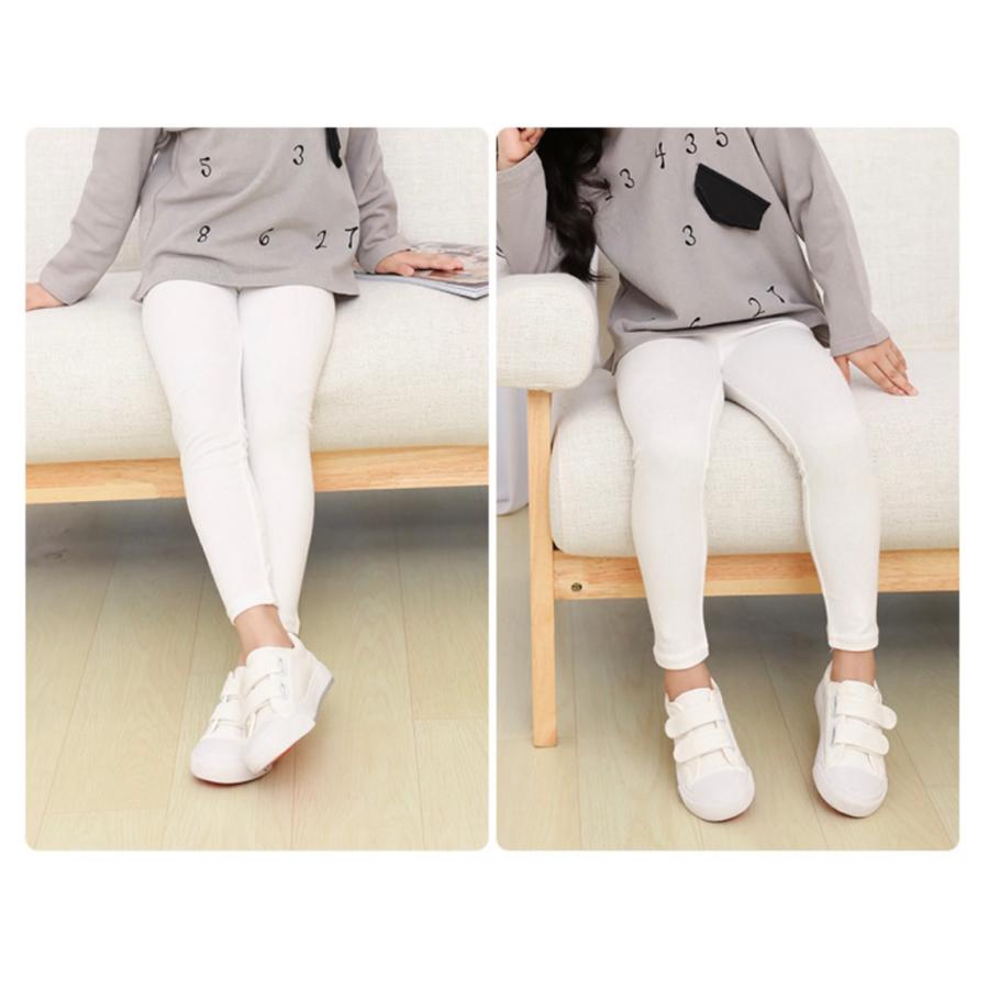 レギンス スパッツ レギパン キッズ 子供服 白 グレー 黒 海外ファッション 無地 可愛い おしゃれ 100 120 140 男の子 女の子  送料無料 |  | 04