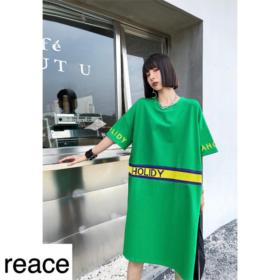 オーバーサイズ ワンピース ビッグサイズ tシャツワンピ トレンド