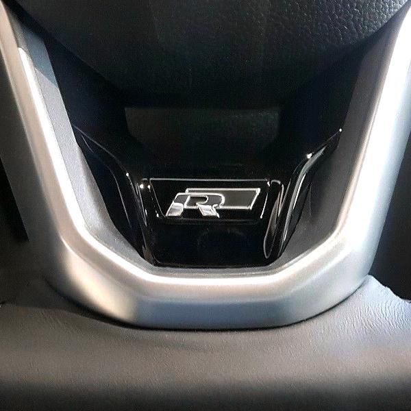 VW純正 Rロゴ ステアリングホイール トリム クロム 3G0419659CUXQ フォルクスワーゲン ゴルフ8 CD 2021- | フォルクスワーゲン | 03