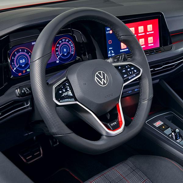 フォルクスワーゲンゴルフ用ステアリング フォルクスワーゲン VW ゴルフ8 / GOLF8 ステアリング VWロゴ