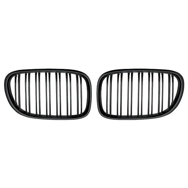 BMW 7シリーズ F01 ショート 2009年〜2015年 R.A.C Mルック ツインフィン グリル マットブラック | BMW