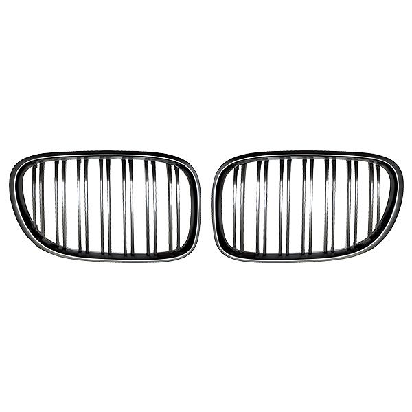 BMW 7シリーズ F02 ロング 2009年〜2015年 R.A.C Mルック ツインフィン グリル グロスブラック | BMW