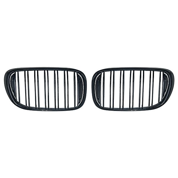 BMW 7シリーズ G12 ロング 2015年〜2022年 ※ナイトビジョン装備車には取り付け不可 R.A.C Mルック ツインフィン グリル マットブラック | BMW