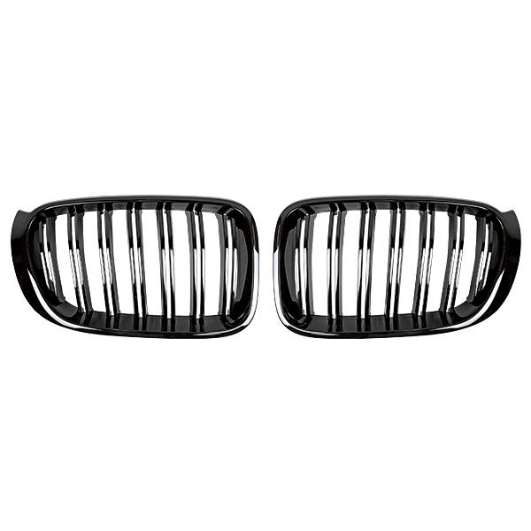 BMW X3 F25 2014年〜2017年 R.A.C Mルック ツインフィン グリル グロスブラック | BMW