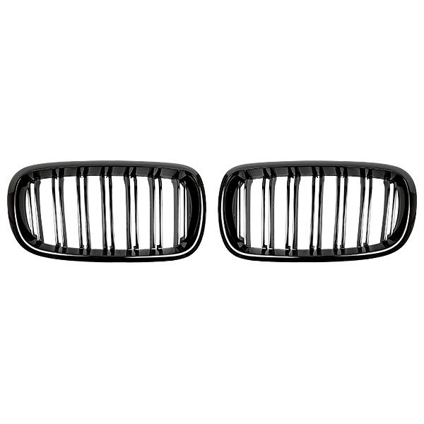 BMW X6 F16 2014年〜2019年 R.A.C Mルック ツインフィン グリル グロスブラック | BMW