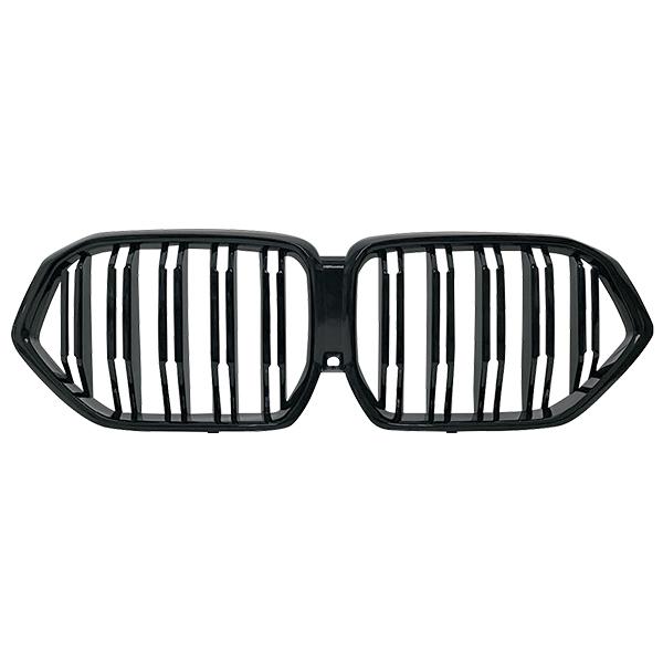 BMW X6 G06 2020年〜 ※ナイトビジョン装備車にも取り付け可 R.A.C Mルック ツインフィン グリル マットブラック | BMW