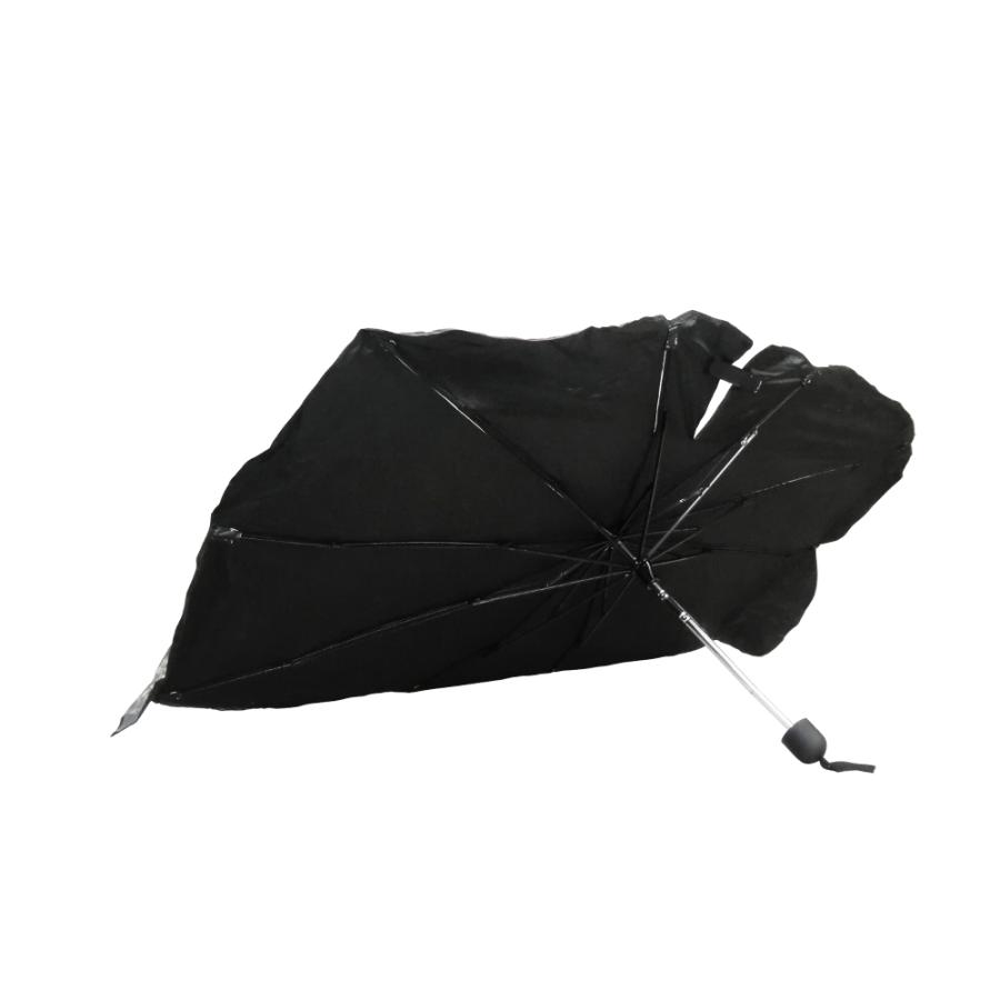 傘型で最小サイズ！！ R.A.C シャフトが曲がる 車用 傘型 サンシェード Sサイズ 約116cｍ Ｘ  約60cｍ | 