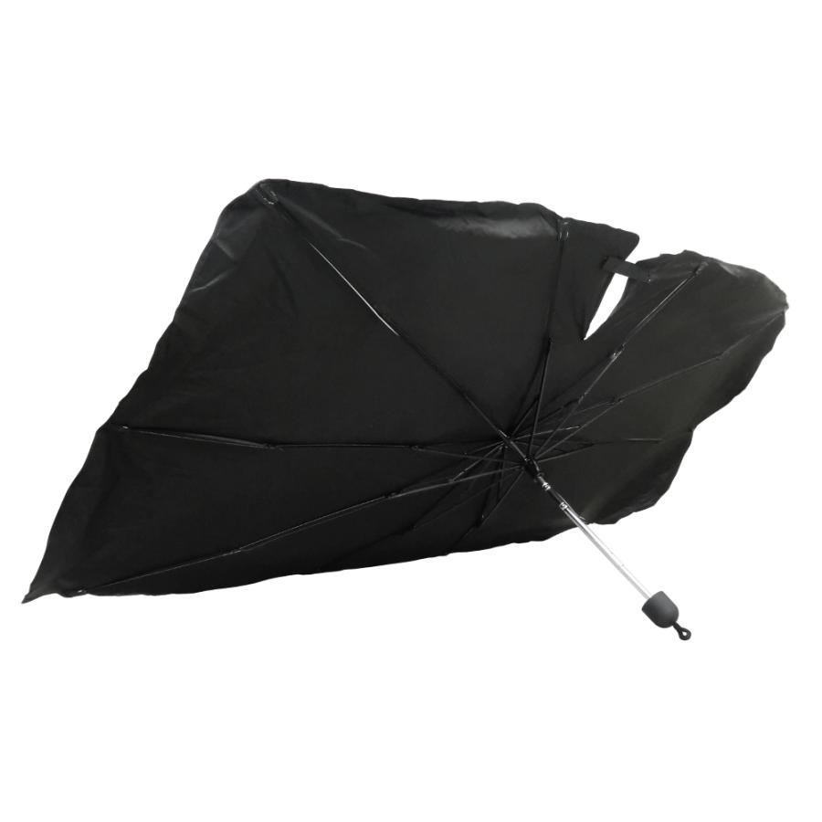 R.A.C シャフトが曲がる 車用 傘型 サンシェード Mサイズ 約131cｍ Ｘ  約73cｍ | 