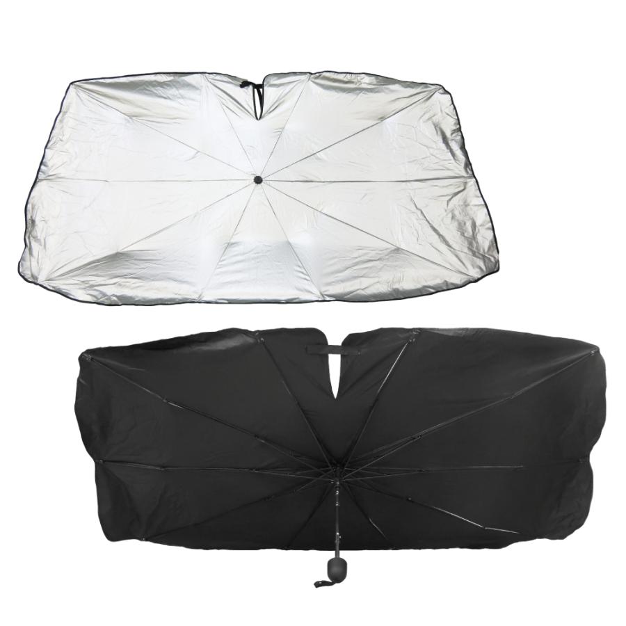 R.A.C シャフトが曲がる 車用 傘型 サンシェード Mサイズ 約131cｍ Ｘ  約73cｍ |  | 01