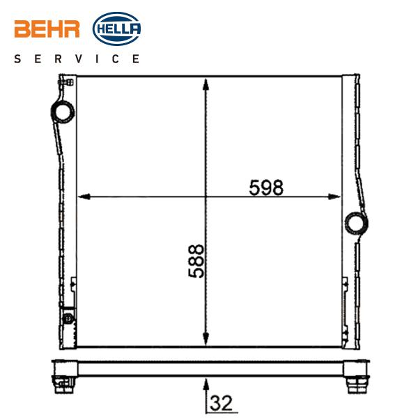 BMW X5 E70 2006-20102BEHR HELLA ラジエーター 1P 8MK376753011 |  | 02