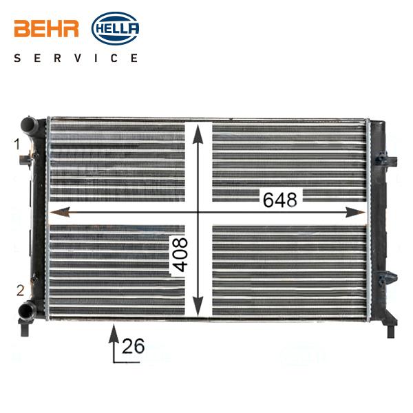 アウディ A3 8P スポーツバック 2004-20132BEHR HELLA ラジエーター 1P 8MK376700494 |  | 02