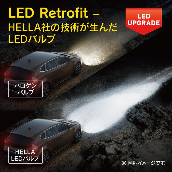 HELLA LED H4 Hi/Lo 12/24V兼用 24W 6500ケルビン 3200ルーメン レトロフィットバルブ 2個1セット |  | 05