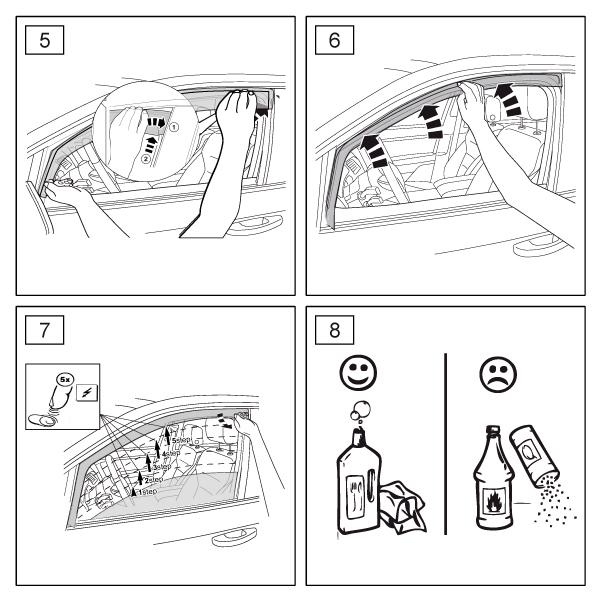AUDI アウディ A3 8L ハッチ バック 3ドア 1997年〜2003年 クリムエアー ドアバイザー フロント用 |  | 04