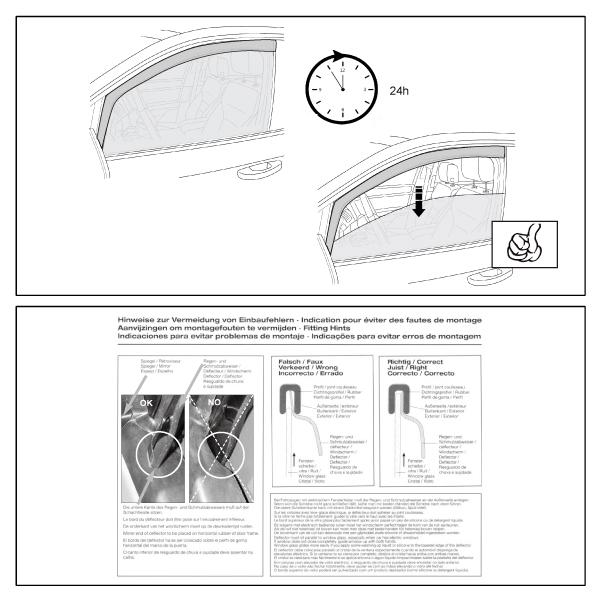 VW フォルクスワーゲン パサート B5 3BG ヴァリアント 5ドア 2002年〜2006年 クリムエアー ドアバイザー フロント用 |  | 05