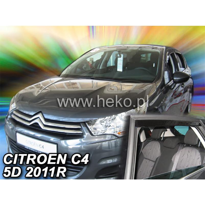 シトロエン C4 B7 ハッチバック 2011年〜2018年 HEKO ドアバイザー フロント&リア用 | シトロエン