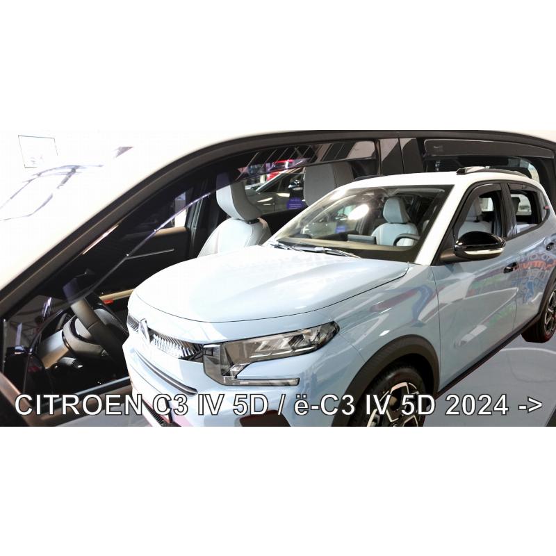 CITROEN シトロエン C3 ハイブリッド C2H ハッチバック 2025年〜 HEKO ドアバイザー フロント&リア用 | シトロエン