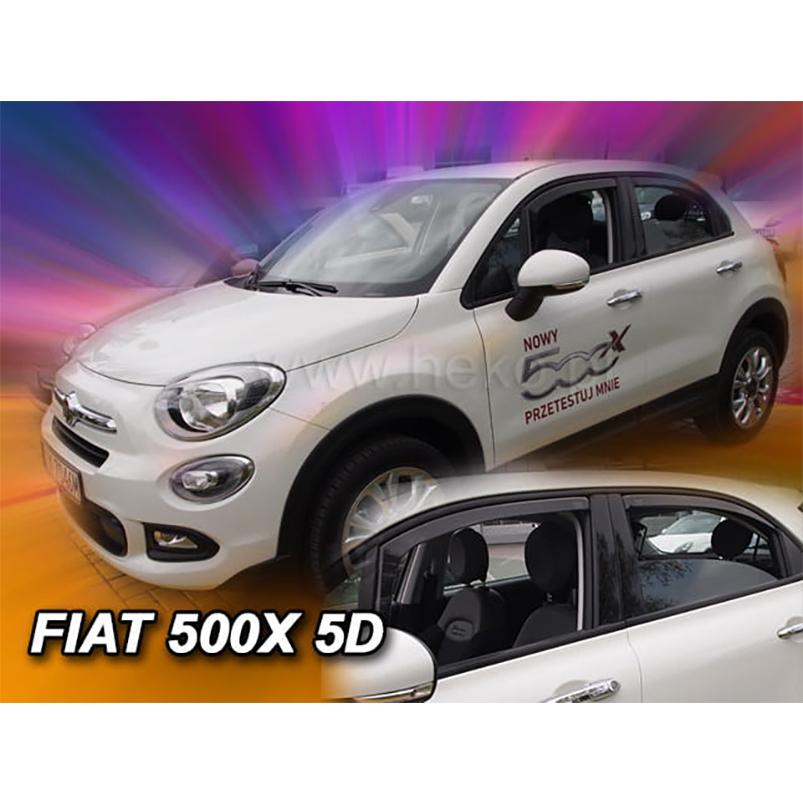 フィアット 500X 334 ハッチバック 2015年〜2024年 HEKO ドアバイザー フロント&リア用 | FIAT