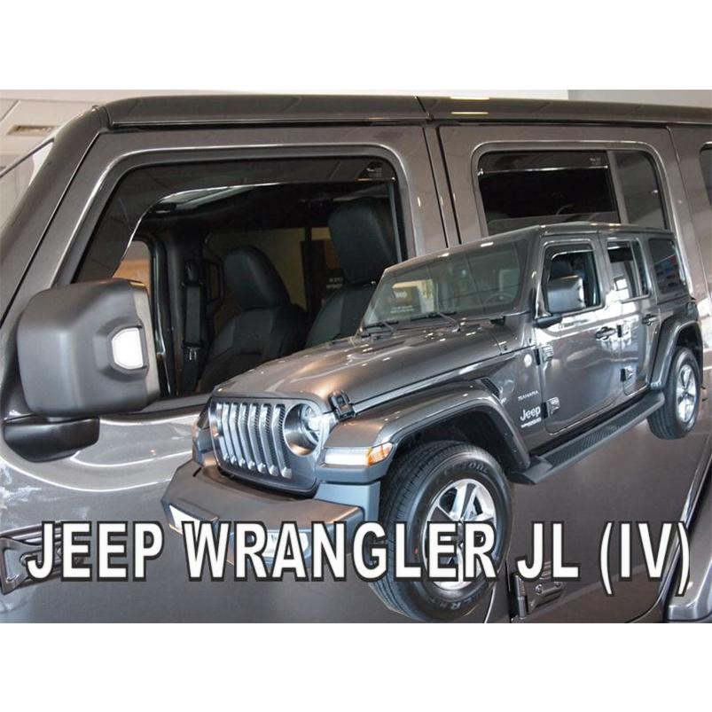 ジープ ラングラー アンリミテッド JL SUV 2018年〜 HEKO ドアバイザー フロント&リア用 | Jeep