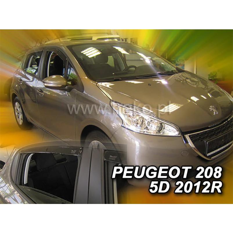 プジョー 208 A9 ハッチバック 2012年〜2020年 HEKO ドアバイザー フロント&リア用 | PEUGEOT