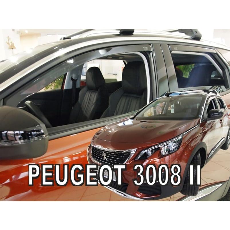 プジョー 3008 P84 SUV 2017年〜2025年 HEKO ドアバイザー フロント&リア用 | PEUGEOT