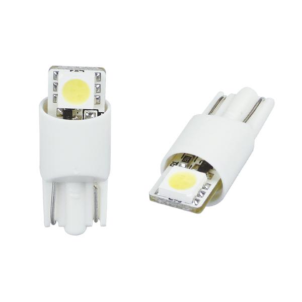 R.A.C LED W5W T10 12V5W ウェッジ 発光色 ホワイト ※片面発光 10個入り |  | 01