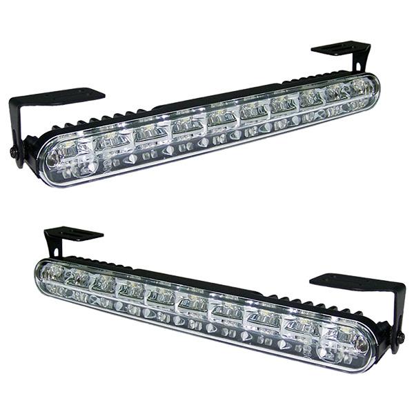 R.A.C 汎用品 後付け 20-LED デイライト ホワイト発光 オートポジションライト機能付 フロントバンパー用 | 