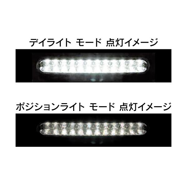 R.A.C 汎用品 後付け 20-LED デイライト ホワイト発光 オートポジションライト機能付 フロントバンパー用 |  | 01