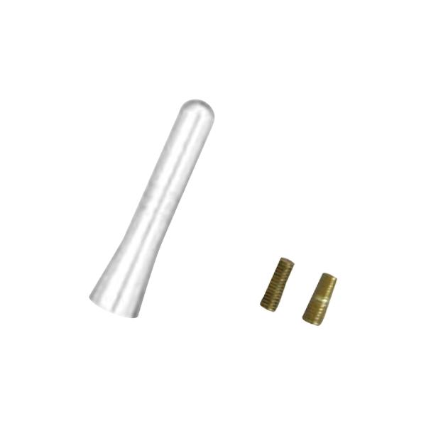 R.A.C ショート ファット アンテナ シルバー ネジ径 5mm/6mm | 
