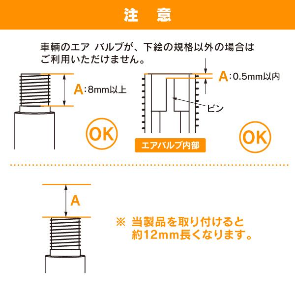 R.A.C ゲージ付き タイヤ バルブ キャップ 2.3bar用 2個入り |  | 03