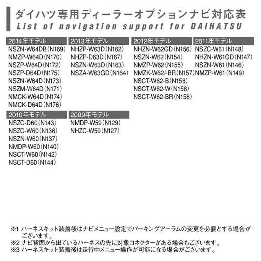 R.A.C テレビ/ナビキャンセラー ダイハツ純正ディーラーオプションナビ装備車専用S-タイプ LED無 |  | 03