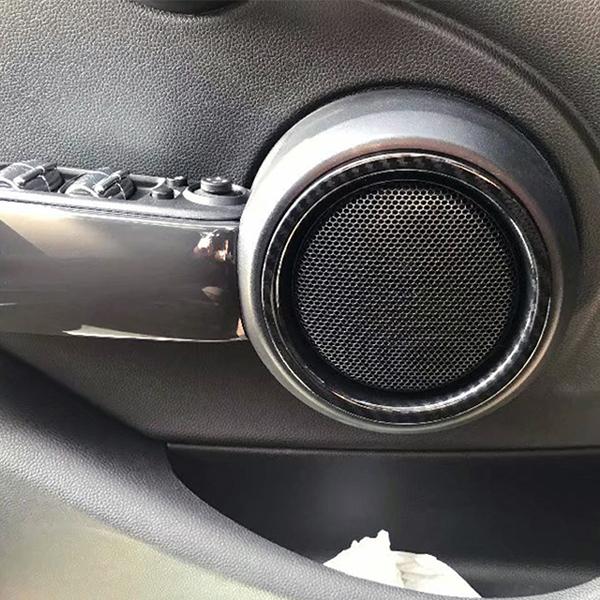 R.A.C カーボンルック フロントドアスピーカートリム 2p BMW ミニ F56 3ドア 2014- | MINI | 04