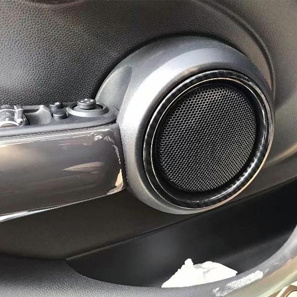 R.A.C カーボンルック フロントドアスピーカートリム 2p BMW ミニ F56 3ドア 2014- | MINI | 05