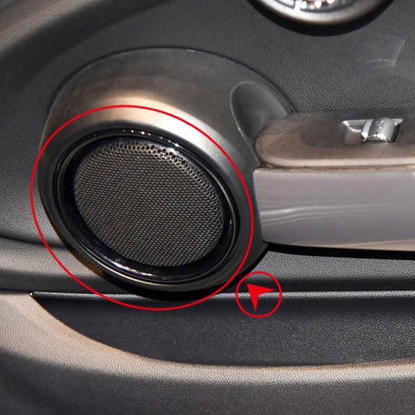 R.A.C カーボンルック フロントドアスピーカートリム 2p BMW ミニ F56 3ドア 2014- | MINI | 06