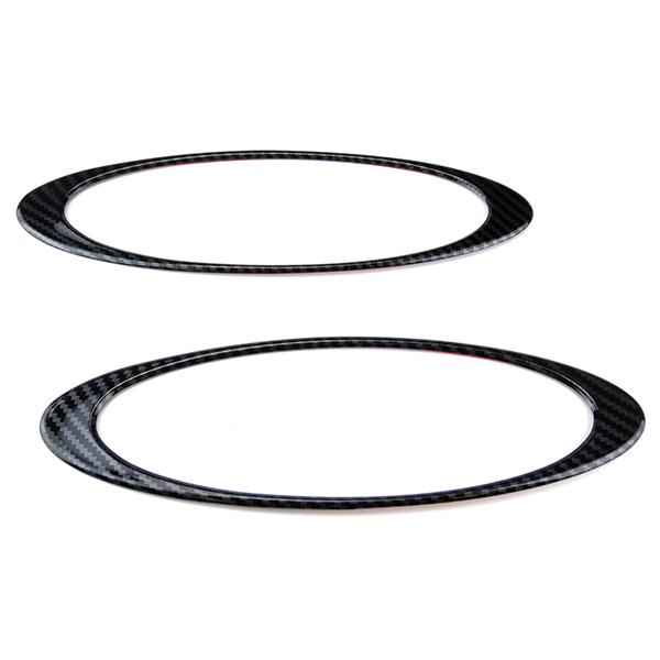 BMW ミニ F56 3ドア 2014- R.A.C 純正アームレスト装着車用 カーボンルック アームレストサイドスィッチカバーリング 2p | MINI | 01