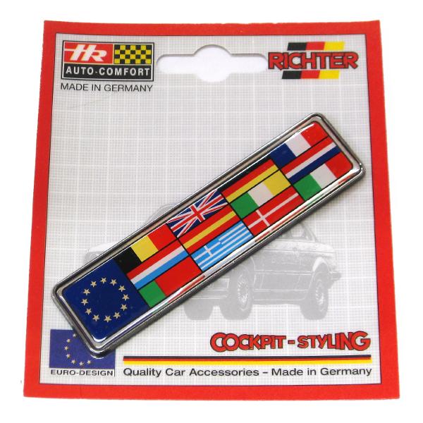 【新品/廃盤品/在庫限り】 (ドイツ Herbert Richter製） R.A.C クリスタル デコエンブレム EUカントリーズ |  | 01