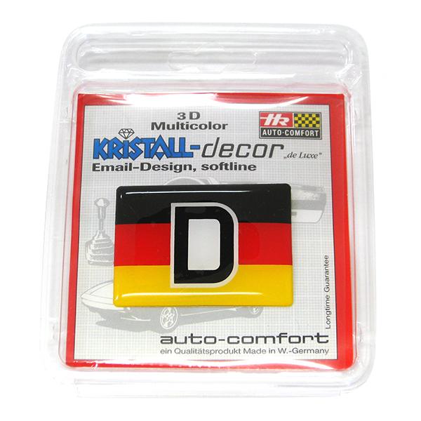 【新品/廃盤品/在庫限り】 (ドイツ Herbert Richter製） R.A.C クリスタル デコエンブレム  フラッグ Dマーク |  | 01