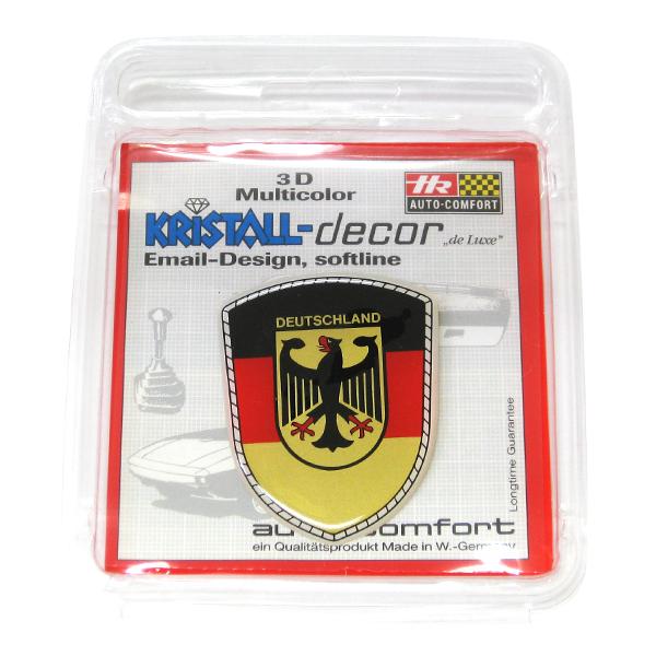 【新品/廃盤品/在庫限り】 (ドイツ Herbert Richter製） R.A.C クリスタル デコエンブレム  フラッグ  ロゴ |  | 01