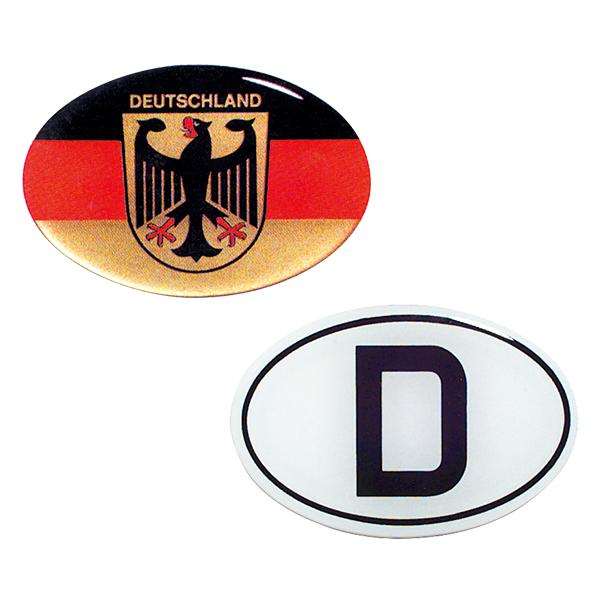 【新品/廃盤品/在庫限り】 (ドイツ Herbert Richter製） R.A.C クリスタル デコエンブレム Dマーク&フラッグ ロゴセット | 