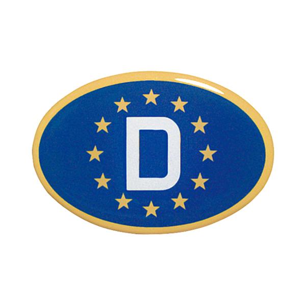 【新品/廃盤品/在庫限り】 (ドイツ Herbert Richter製） R.A.C クリスタル デコエンブレム EUマーク Dロゴ | 