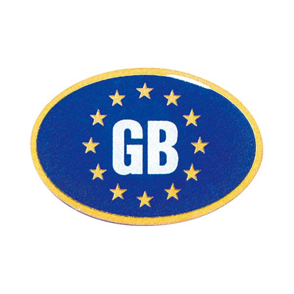 【新品/廃盤品/在庫限り】 (ドイツ Herbert Richter製） R.A.C クリスタル デコエンブレム EUマーク GBロゴ | 