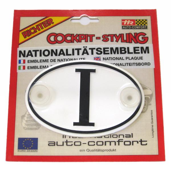 【新品/廃盤品/在庫限り】 (ドイツ Herbert Richter製） R.A.C プラスチック デコ エンブレム I-マーク 吸盤タイプ |  | 01