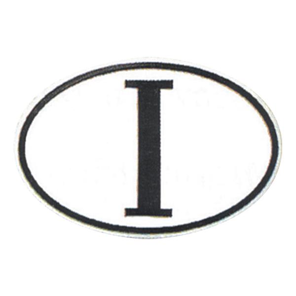 【新品/廃盤品/在庫限り】 (ドイツ Herbert Richter製） R.A.C プラスチック デコエンブレム Iマーク ホワイトベース 大 | 