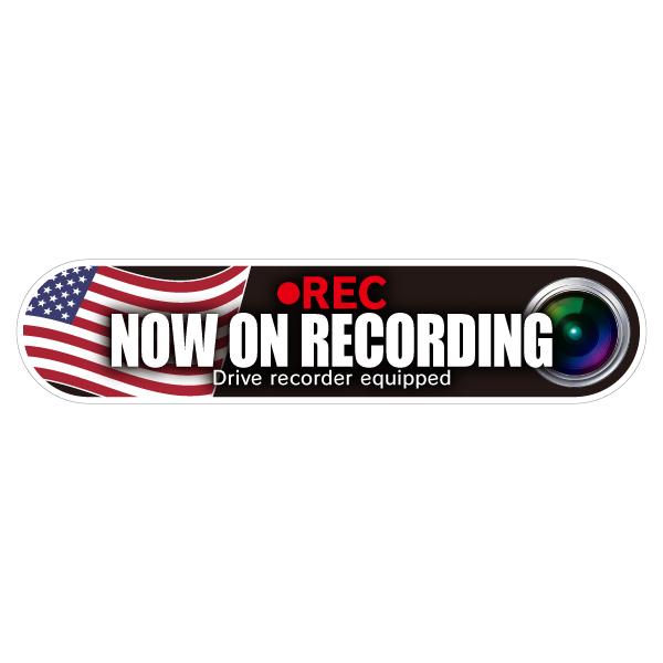 RAC ドライブレコーダー ドラレコ ステッカー 国旗タイプ アメリカ C  サイズ幅14.0cmｘ高3.2cm 内容1枚入 | 