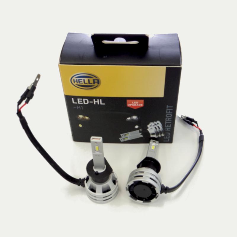 現品限 HELLA LED H1 12/24V兼用 19W 6500K 3200ルーメン レトロフィットバルブ 2個1セット | 