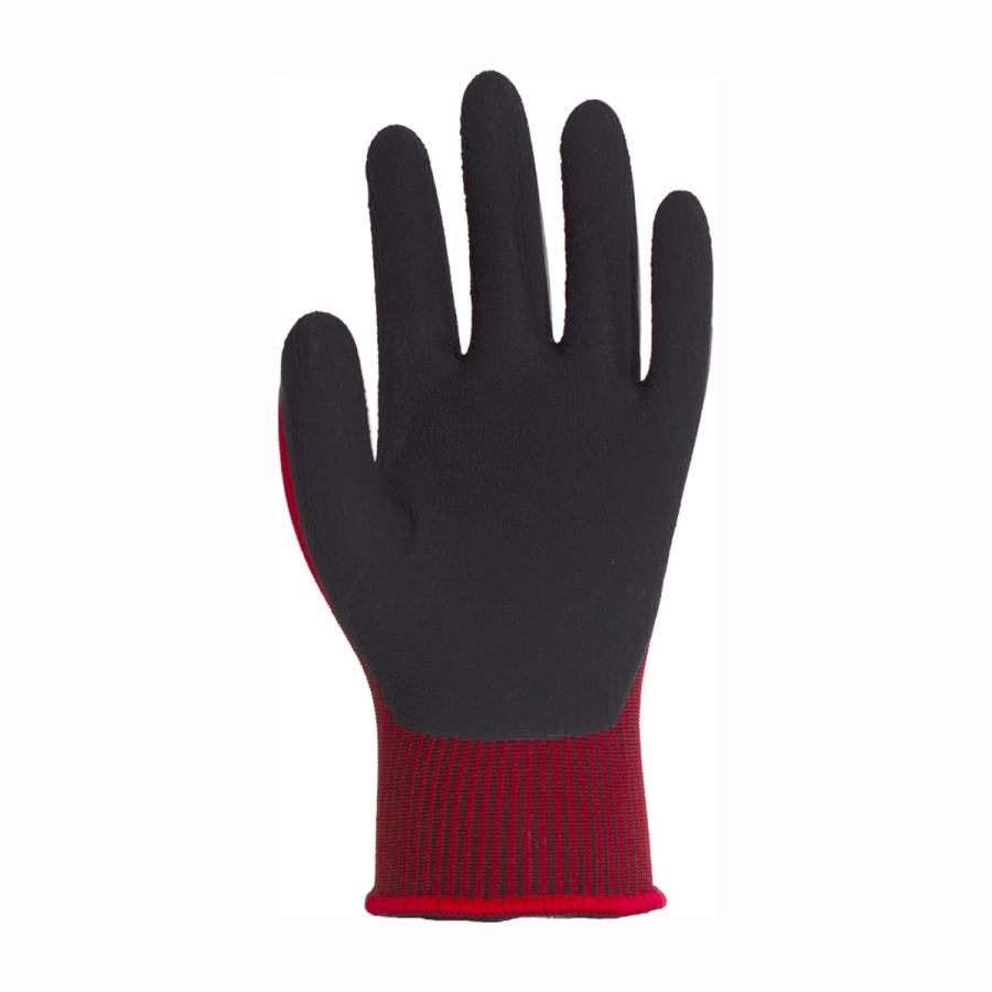 【サイズ：XL】 3双セット プーマ 作業用手袋 背抜き手袋 PUMA WORK GLOVES 天然ゴムコーティング手袋 レーシング PG-1350 レッド | PUMA | 02