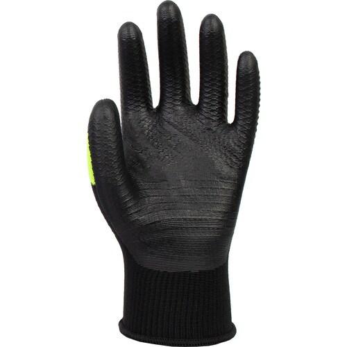 【サイズ：L】 3双セット プーマ 作業用手袋 背抜き手袋 PUMA WORK GLOVES Nito Breath ニトブレス手袋 PG-1530 ブラック&イエロー | PUMA | 02