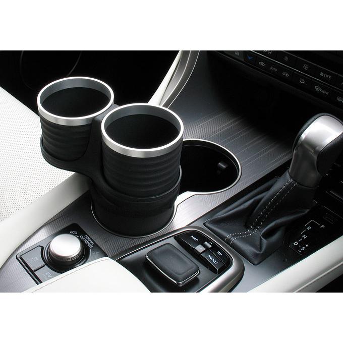 レクサス RX L2#W 2015年〜 純正ポケットリア側専用 ALCABO アルカボ ドリンクホルダー ブラックカップ AL-B107B | レクサス | 01