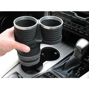 レクサス RX L2#W 2015年〜純正ポケットリア側専用 ALCABO アルカボ ドリンクホルダー ブラック/リングカップ AL-B107BS | レクサス | 02